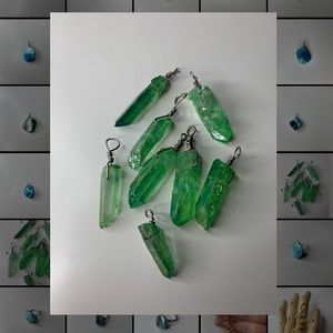 green crystal necklace